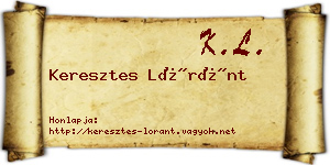 Keresztes Lóránt névjegykártya