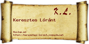 Keresztes Lóránt névjegykártya